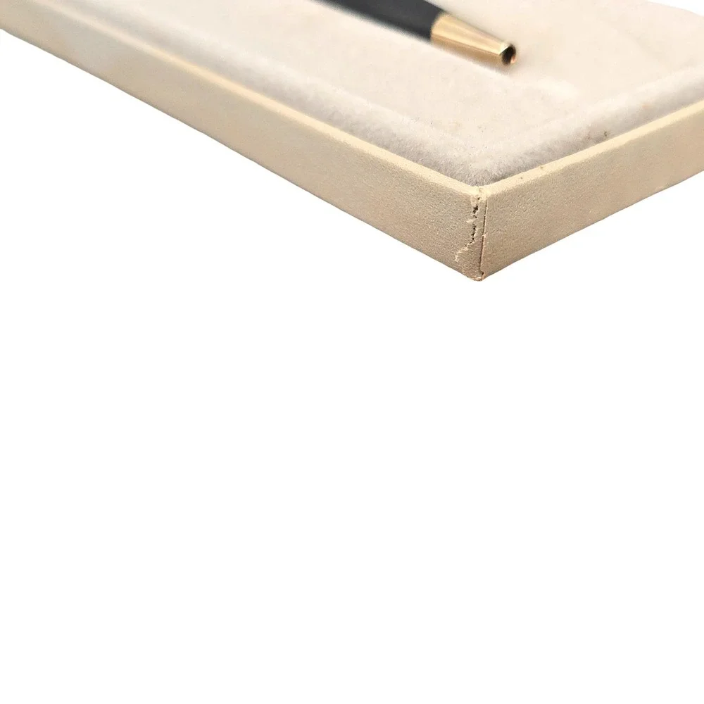 Cross Ballpoint Pen Classic Black 2502 Matte Gold Trim Vintage Personalized Doug